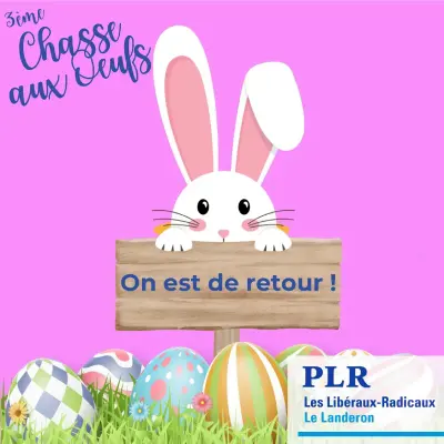 3e chasse aux oeufs PLR - 4 avril 2026